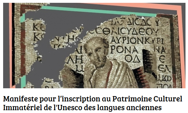 Manifeste inscription des langues anciennes au PCI Unesco