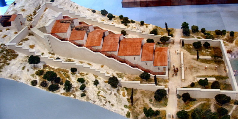 « Moulins de Barbegal » Maquette exposée au Musée Départementale de l’Arles Antique