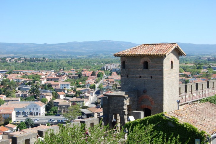 Tour romaine dite de la Marquiere vue de l'intérieur du rempart