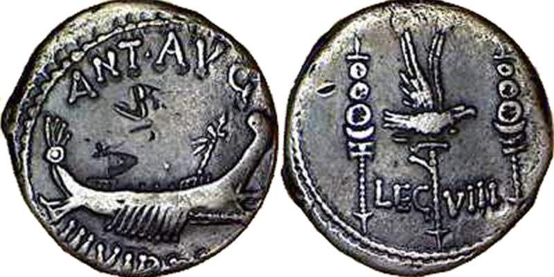 monnaie Legio VIII Augusta - marcus antonius